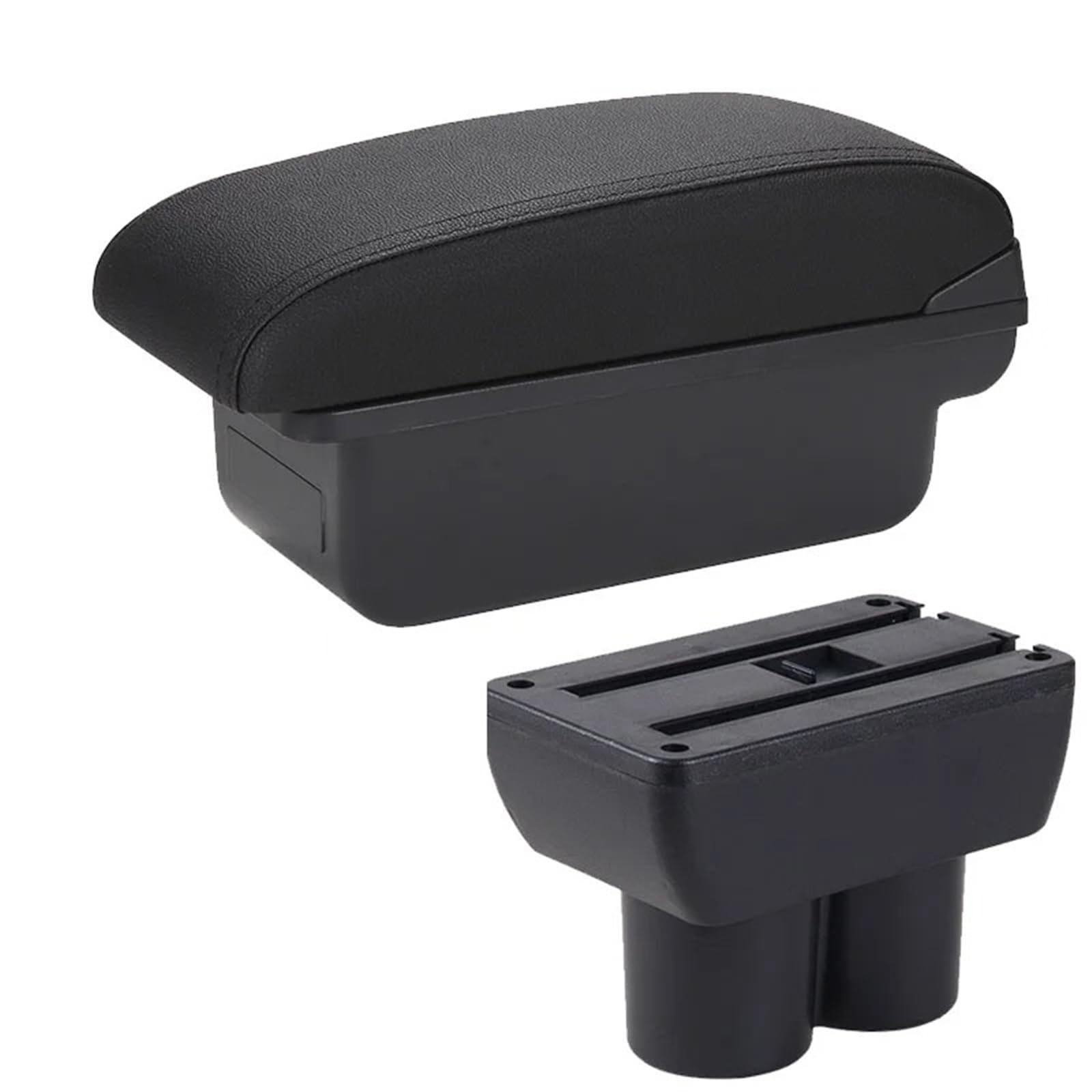 NOKRGQW Car Armrest Box For Suzuki For Jimny JB23 JB43 1999-2017 Car Armrest Retrofit Parts Storage Box Accessorie(C2 Black line NO USB)