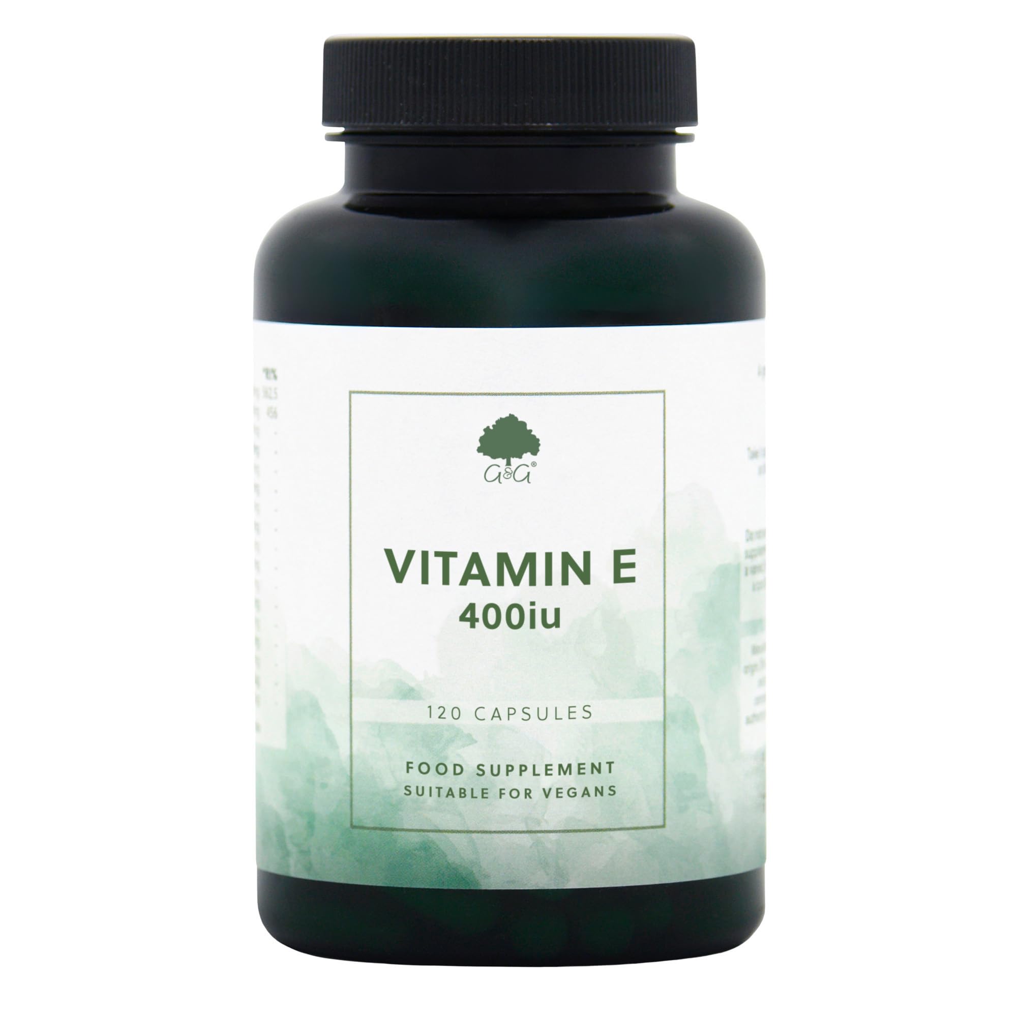 Vitamin E 400iu - 120 Vegan Capsules - G&G Vitamins