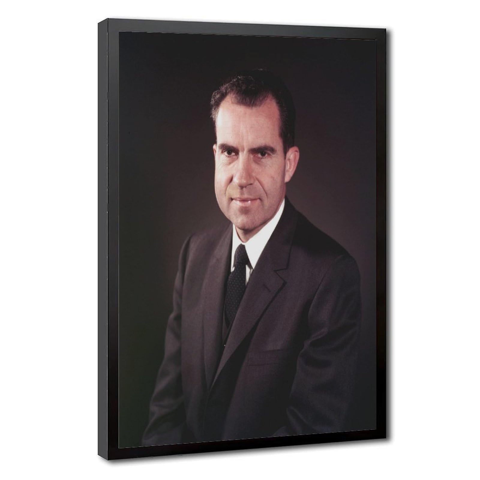 Impression sur toile Richard Nixon decoration de qualite avec cadre a suspendre - 8