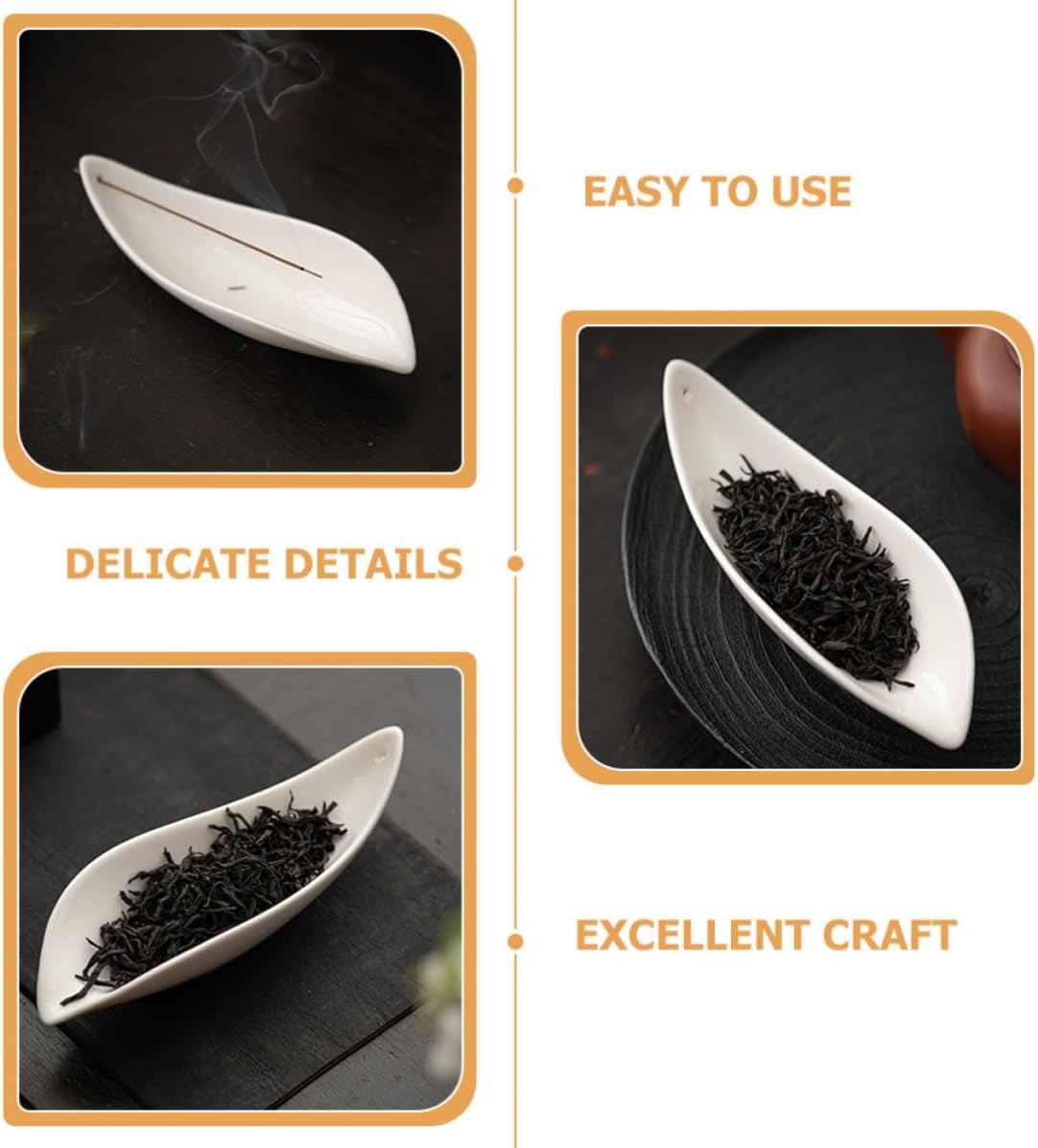 Ceramic Loose Tea Scoop for Chinese Kungfu Tea and Coffee