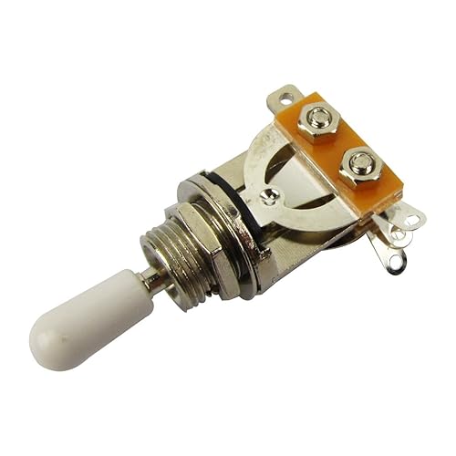 Miniatura 6 de Musiclily Métrico - Pomo selector de guitarra recta corta de 3 vías para Gibson Epiphone LP Les Paul, piezas de guitarra eléctrica, punta crema