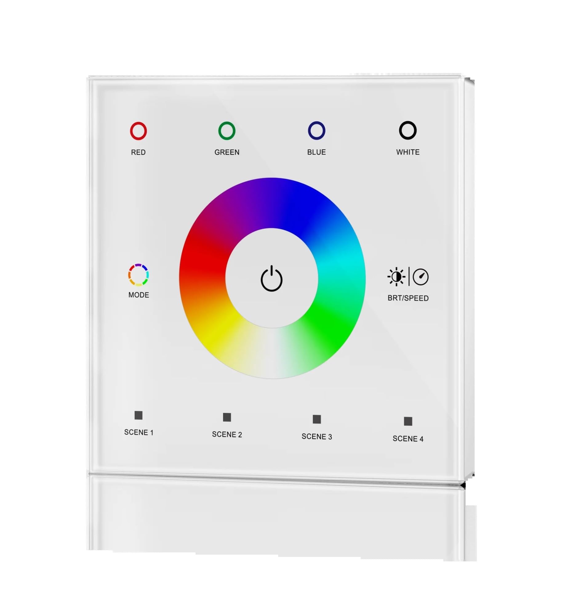 Variateur tactile mural PWM RGBW DC12V-24V pour changer de couleur