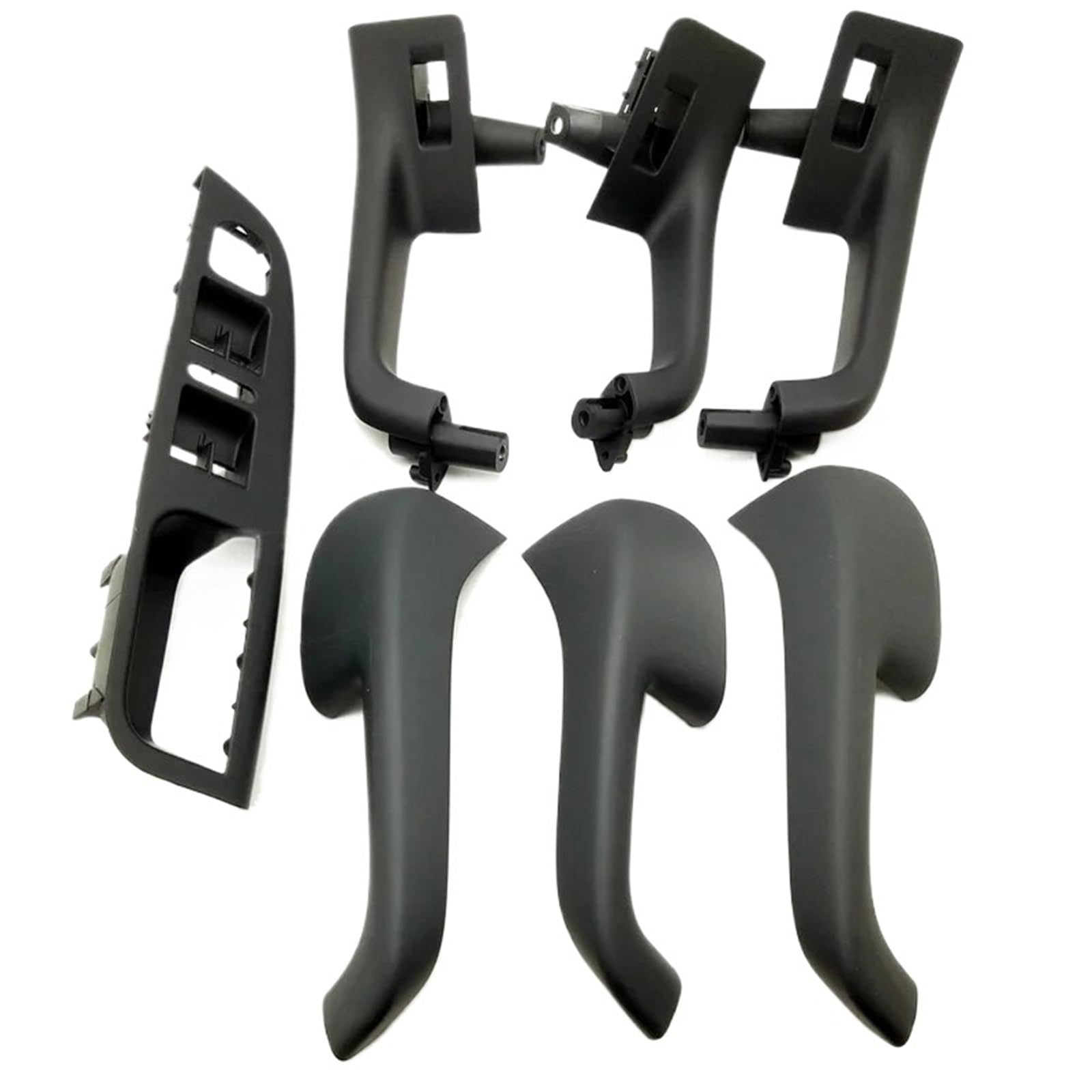 Povnzcvk 7Pcs Car Door Handle Fit For Vw Fit For Golf 5 Gti Mk5 Jetta Mk5 Interior Door Handle Grab Cover Set