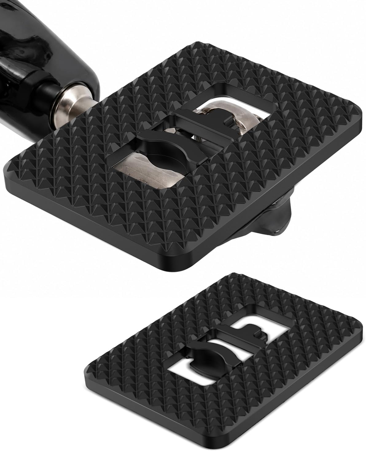 SPD Pedal Platform Adapters, Clipless to Flat Pedal Converter for Regular Shoes, Bike Pedal Adapter Designed for SPD Pedals, Not for SPD-SL, Commuter, Gravel, MTB, Road Bike Accessories