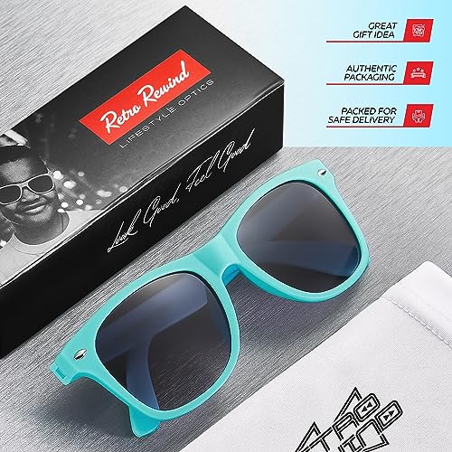 Image of Retro Rewind Kids Sunglasses for Boys Girls Age 3-12 - Shatterproof UV400 Toddler Children Sun Glasses