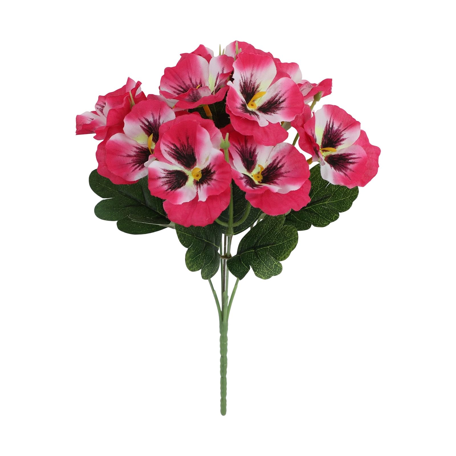 ZWWAAZHF Colorful Artificial Pansies Blooms Wrinkles Resistant Silk Materials Floral Perfect for Bookshelf or Mantels Realistic Silk Floral Arrangements