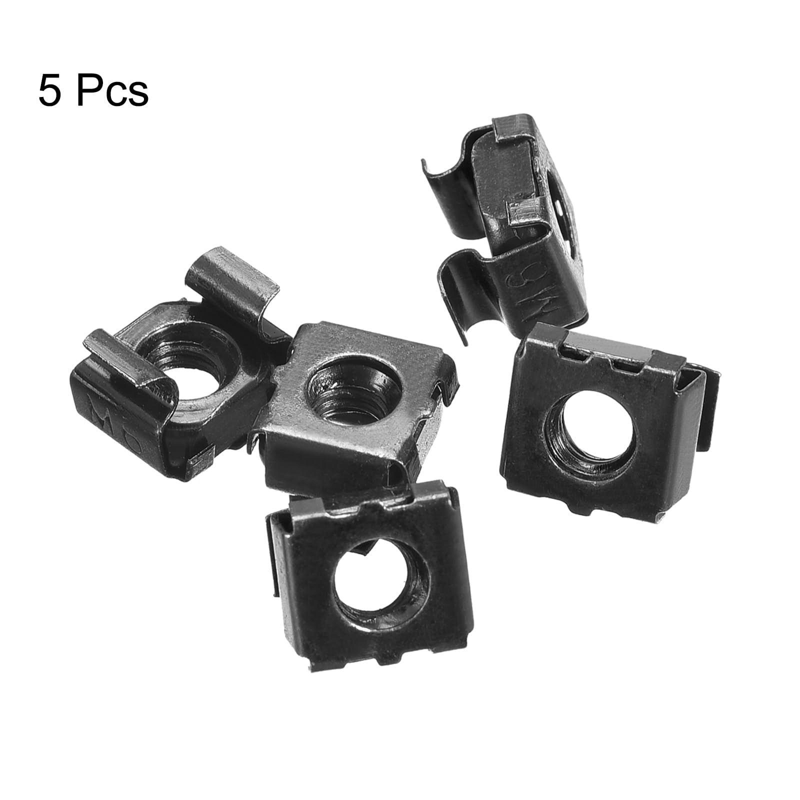 QUARKZMAN Dadi a Gabbia a Inserimento Rapido, Dado in Acciaio Carbonio M6 x 1mm per Armadio Scaffale Server 5pz