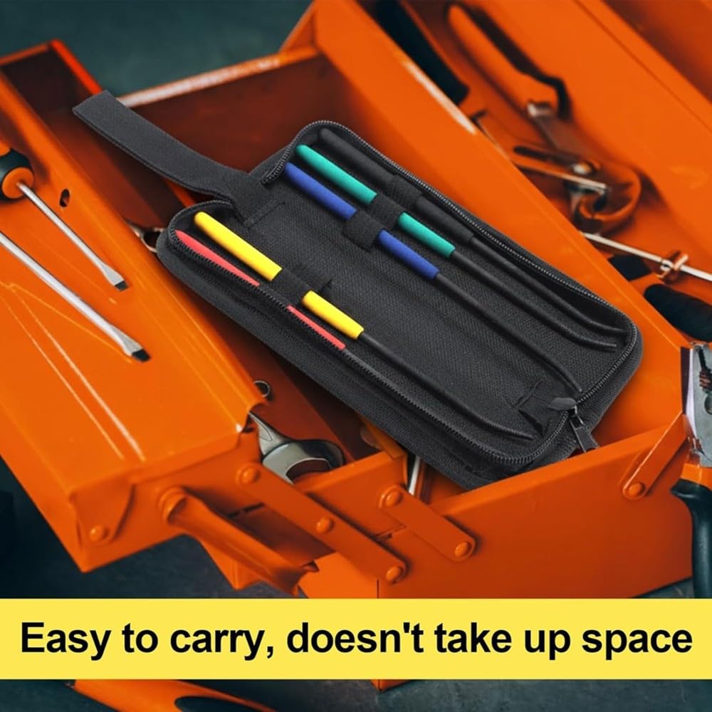 Juego de 6 Limas de Dureza de 7.1" HRC40- HRC65 Kit para Comprobar la Rigidez del Metal con Bolsa de Tela Oxford.