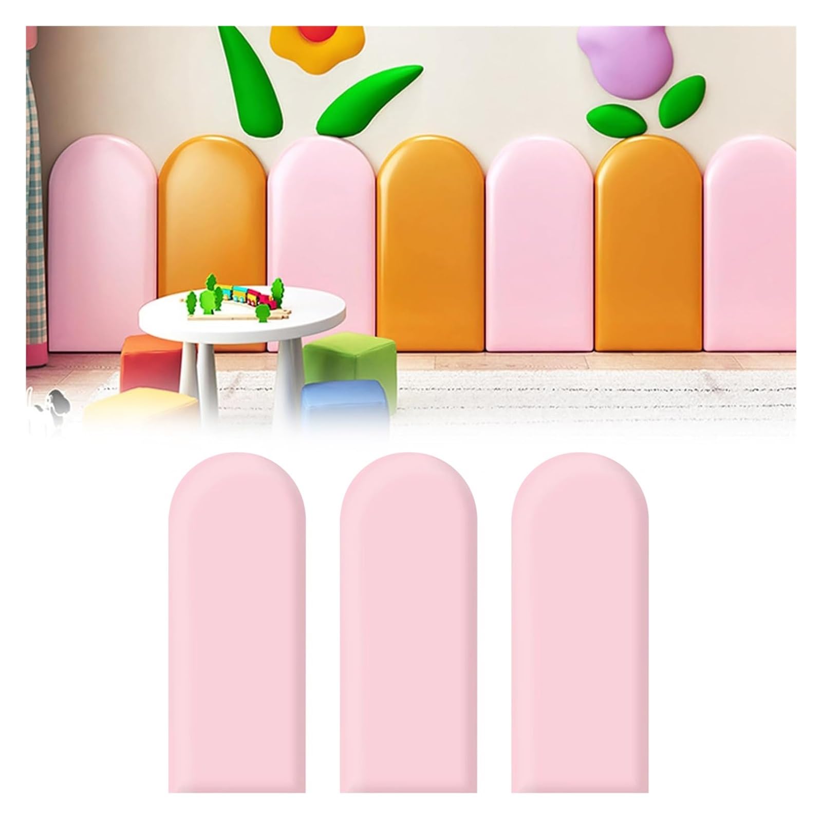 Pannelli da parete imbottiti, imbottitura anti-collisione da parete, adesivi da parete 3D, pannelli autoadesivi per testiera, per camera da letto, cameretta dei bambini