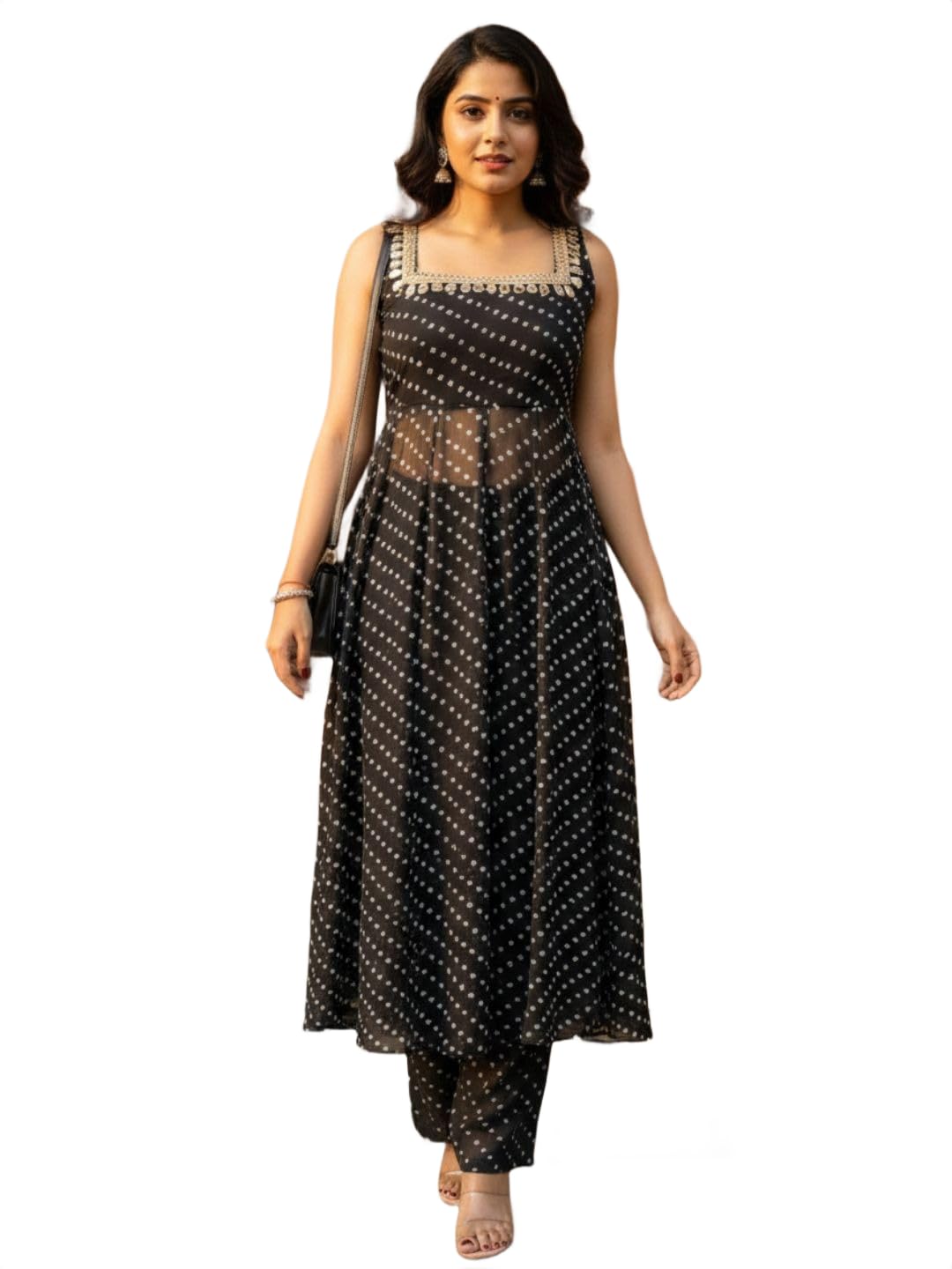 varanga Sheer Layered Bandhani Set-picture-17