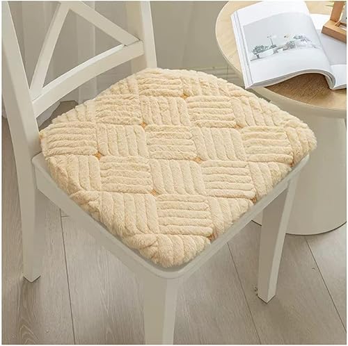 EORNOW Juego de 124 Cojines de asiento antideslizantes de herradura, cojín para silla de comedor con lazos, cojín decorativo para silla de oficina