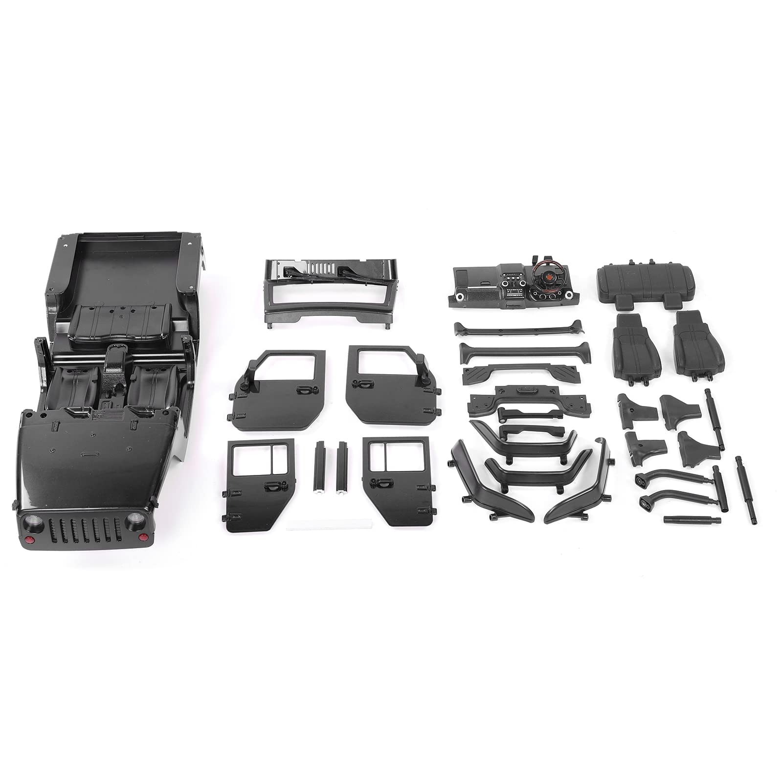 Obudowa Open Body 313mm Wheelbase dla Modelu RC Car SCX10 (Black)
