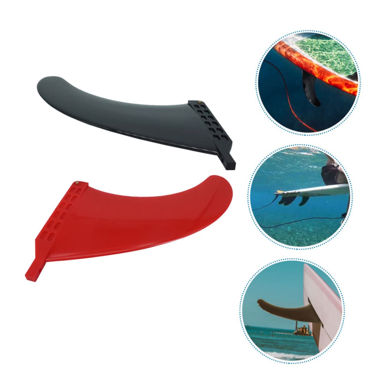 KOMBIUDA 2piezas Aletas Portátiles para Tabla De Surf De Aletas De Ángulo Accesorio Económico para Deportes Acuáticos