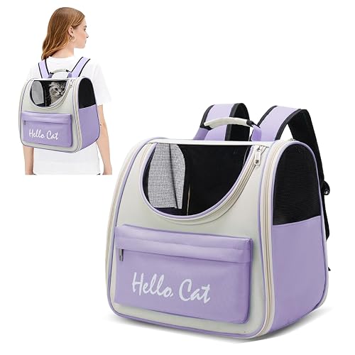 PETCUTE Aerolínea Aprobada Mochila para Perros,Transpirable Mochila para Mascota con Correa de Seguridad…