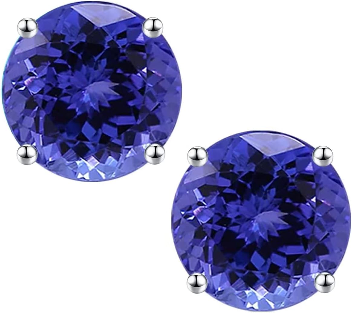 Ursilver Birthstone Earrings for Women - S925 Sterling Silver Stud Earring 12 Months Birthstone Stud Earrings for Women Her Jewelry Gifts