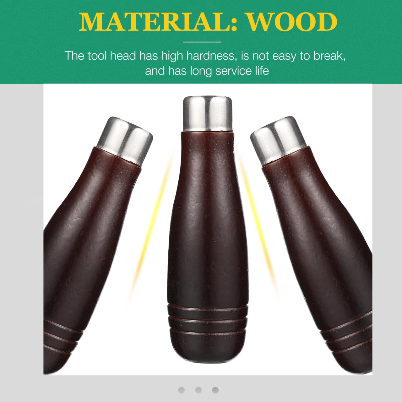 Angoily Mango De Archivo De Madera 4.33X1.37 Pulgadas Kit De 3 Piezas Mango Ergonomico Para Reemplazo De Herramientas Manuales En Carpinteria Y Metalurgia