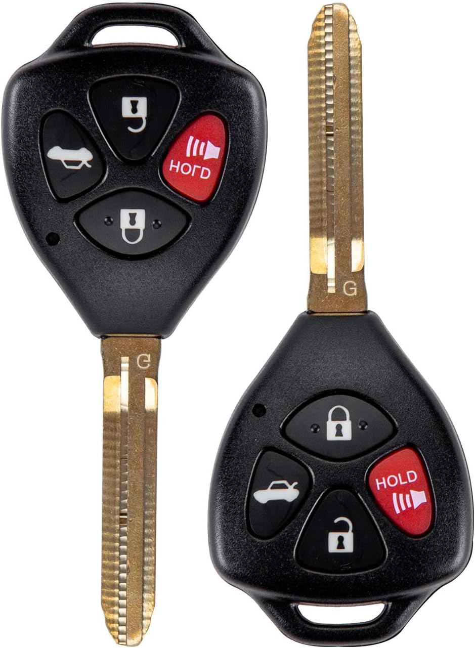 New Keyless Entry Replacement Car Key Fob for Corolla with FCC ID: GQ4-29T G Chip (Pair)