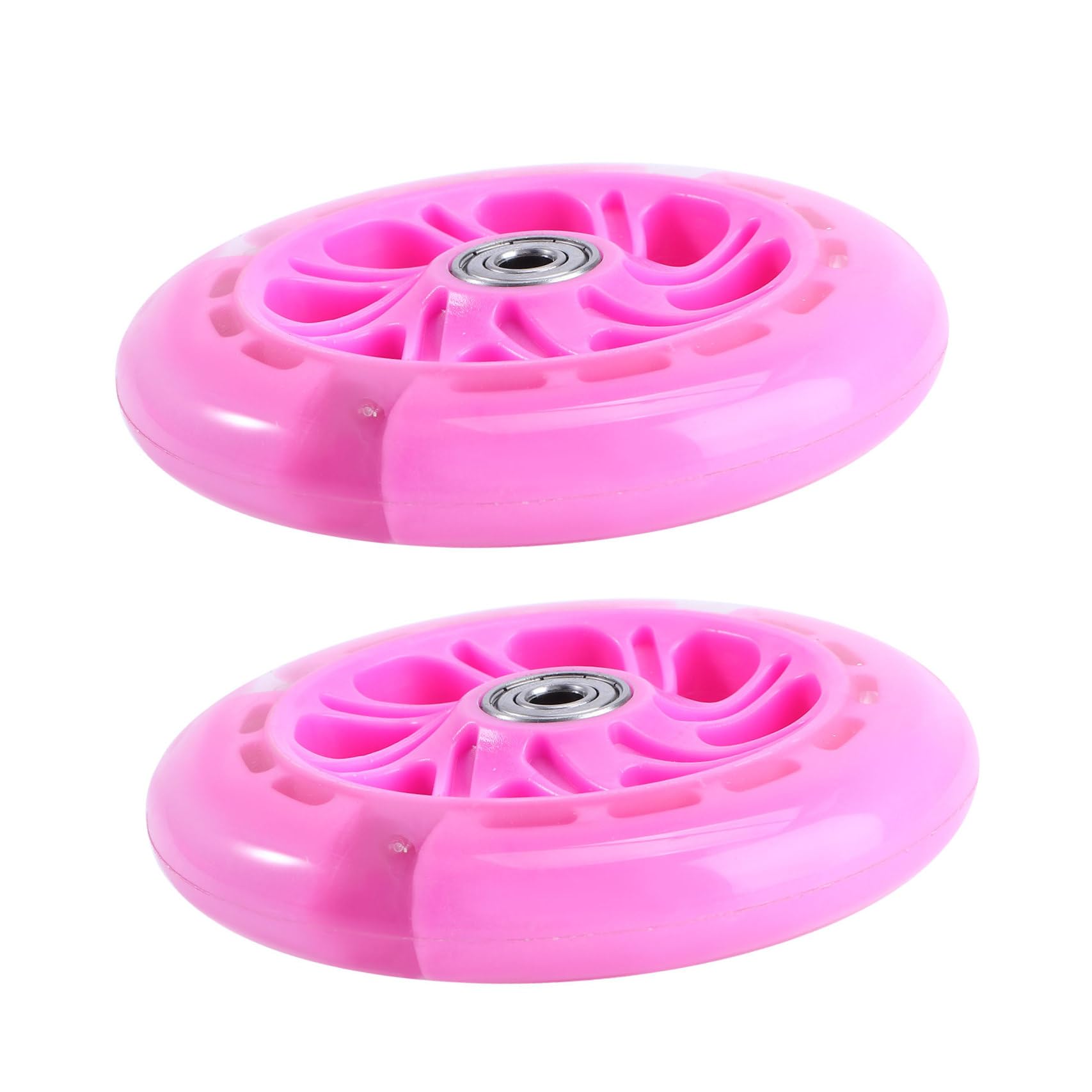 TOYANDONA Accessoires de Roues Flash Clignotant roulement Roues Scooters élastique Roues de Scooter menées Roue de Scooter PU Remplacement Roue Trottinette Unité Centrale Bleu