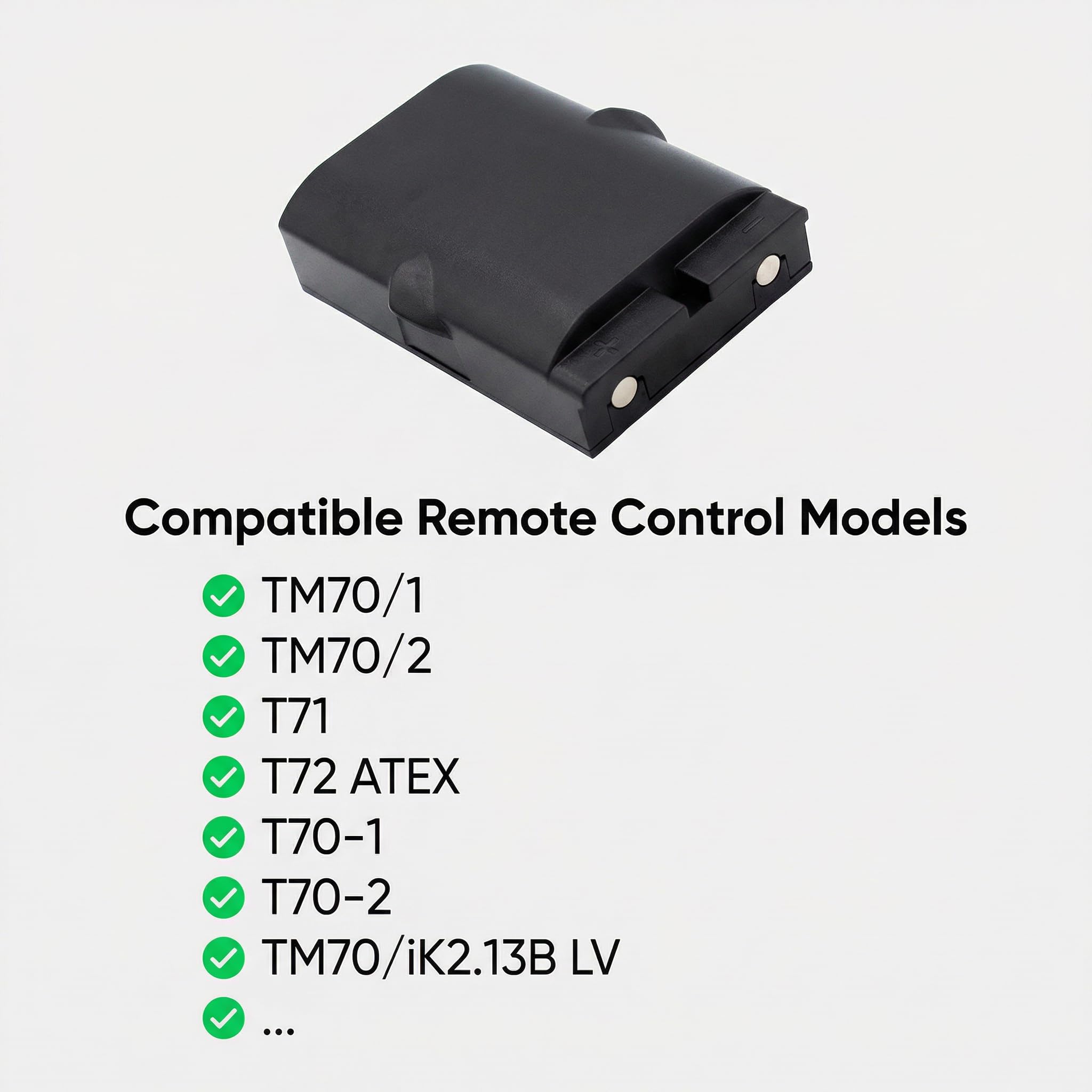 Amazon.com: Replacement Battery for IKUSI 2303692,TM70/1,T71,RAD