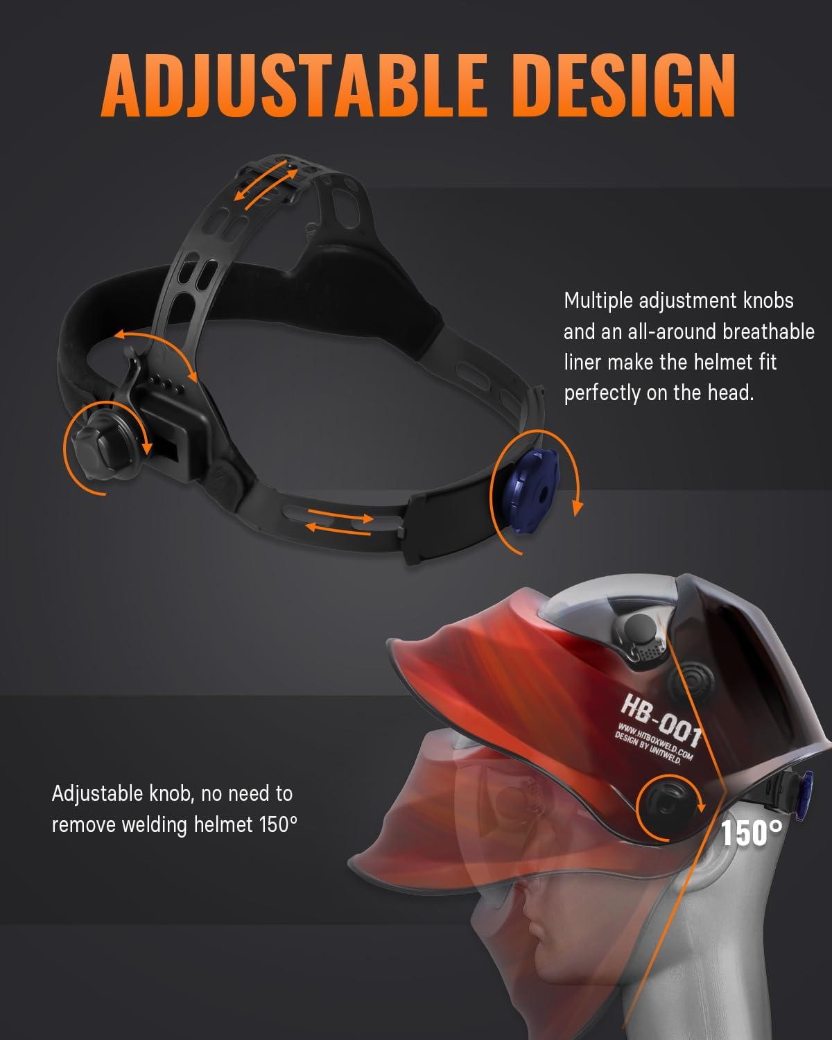 Welding Helmet with Adjustable Design
