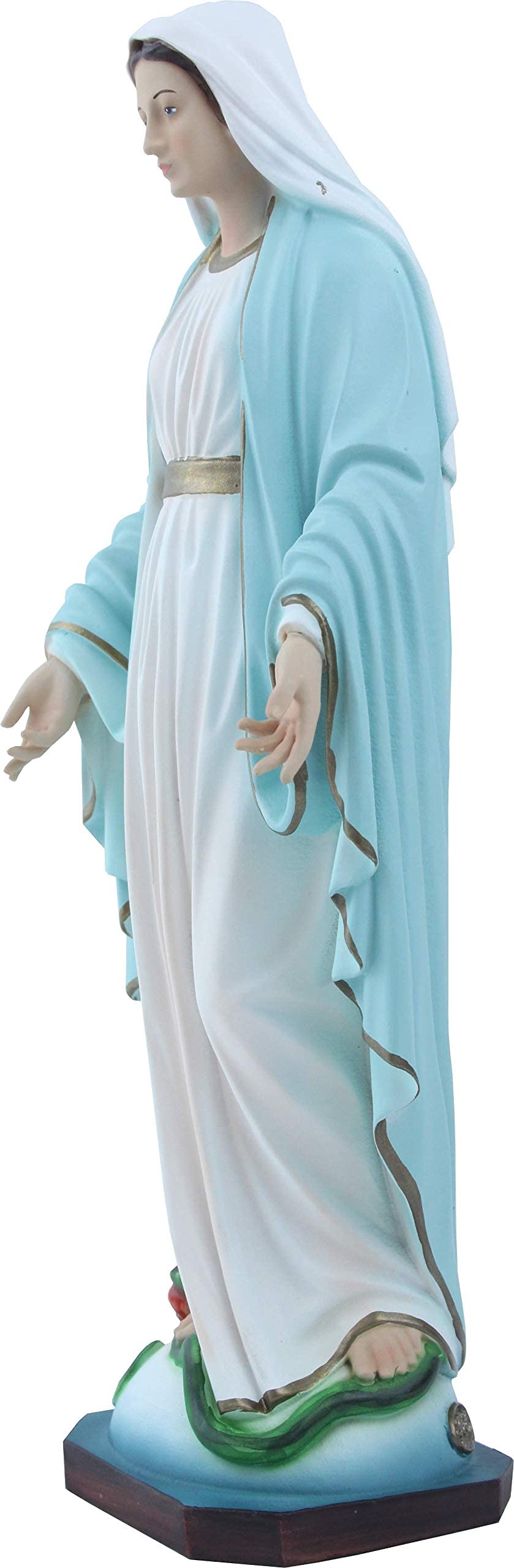 Proposte Religiose Statua Madonna Immacolata o Miracolosa in Resina cm 30 - Made in Italy