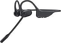 Gixxted Open Ear Headphones Bluetooth 5.3 with AI Noise-Cancelling Mic, Dual Connect, Lightweight Wireless Headset for Work, Sports, Driving