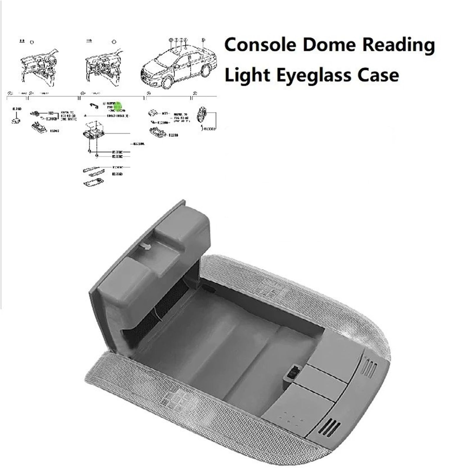 Per Toyota Auris Per Corolla 2007-2013 Console Luce Lettura Testa Occhiali Sole Caso Assy Cupola Mappa Lampada 81260-02100-B0 Lampada Lettura Sul Tetto