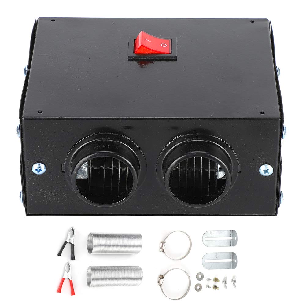 Calentador de automóvil, calentador de automóvil, calentador, desempañador, desempañador portátil, ventilador silencioso, calentamiento rápido, 600 W.(24V)