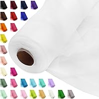 Vista 1 de Rollos de tela de tul blanco de 54 pulgadas por 20 yardas, perno de carrete de tutú para decoración de bodas, falda tutú de baby shower, envoltura