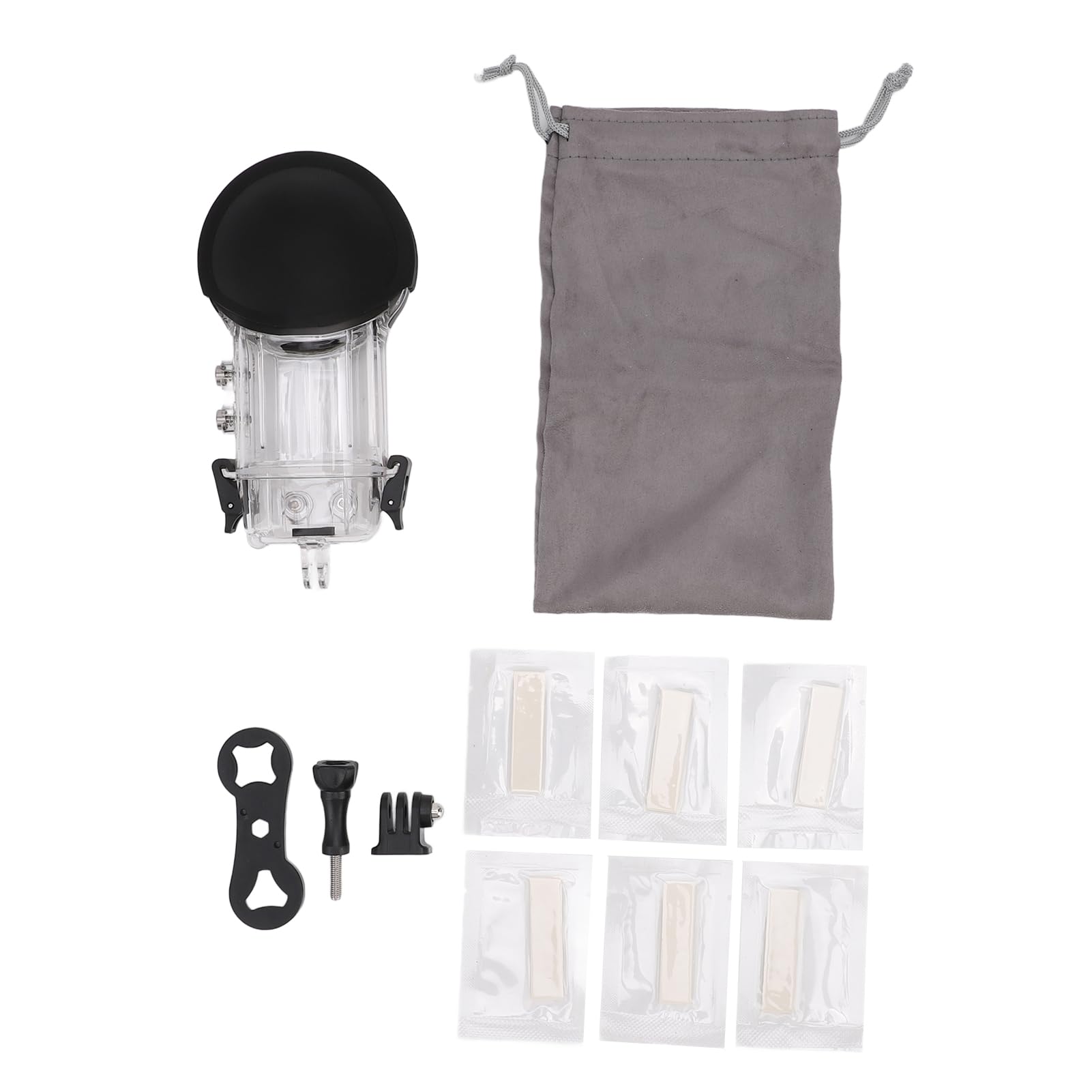 aqxreight X4 Kamera-Tauchkoffer, 50 M Gehäuse für Unterwasserfotografie, PC-Gehäuse mit PMMA-Linsen, Schnellwechseladapter für Schnorcheln, Surfen, Schwimmzubehör