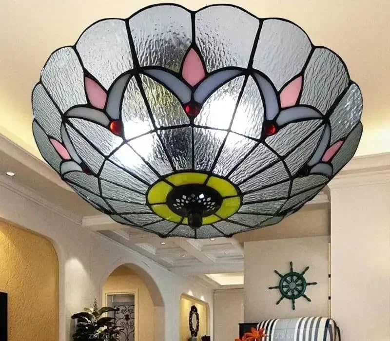 Luminaire décoratif d'intérieur en verre teinté transparent 40CM