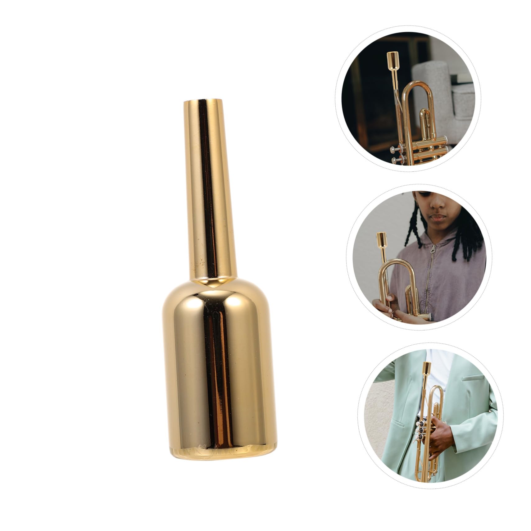 GALPADA Mouthpiece per Tromba Dorato, Modello 3C, Finitura in Doratura, Sensazione Confortevole, Accessorio per Professionisti e Principianti
