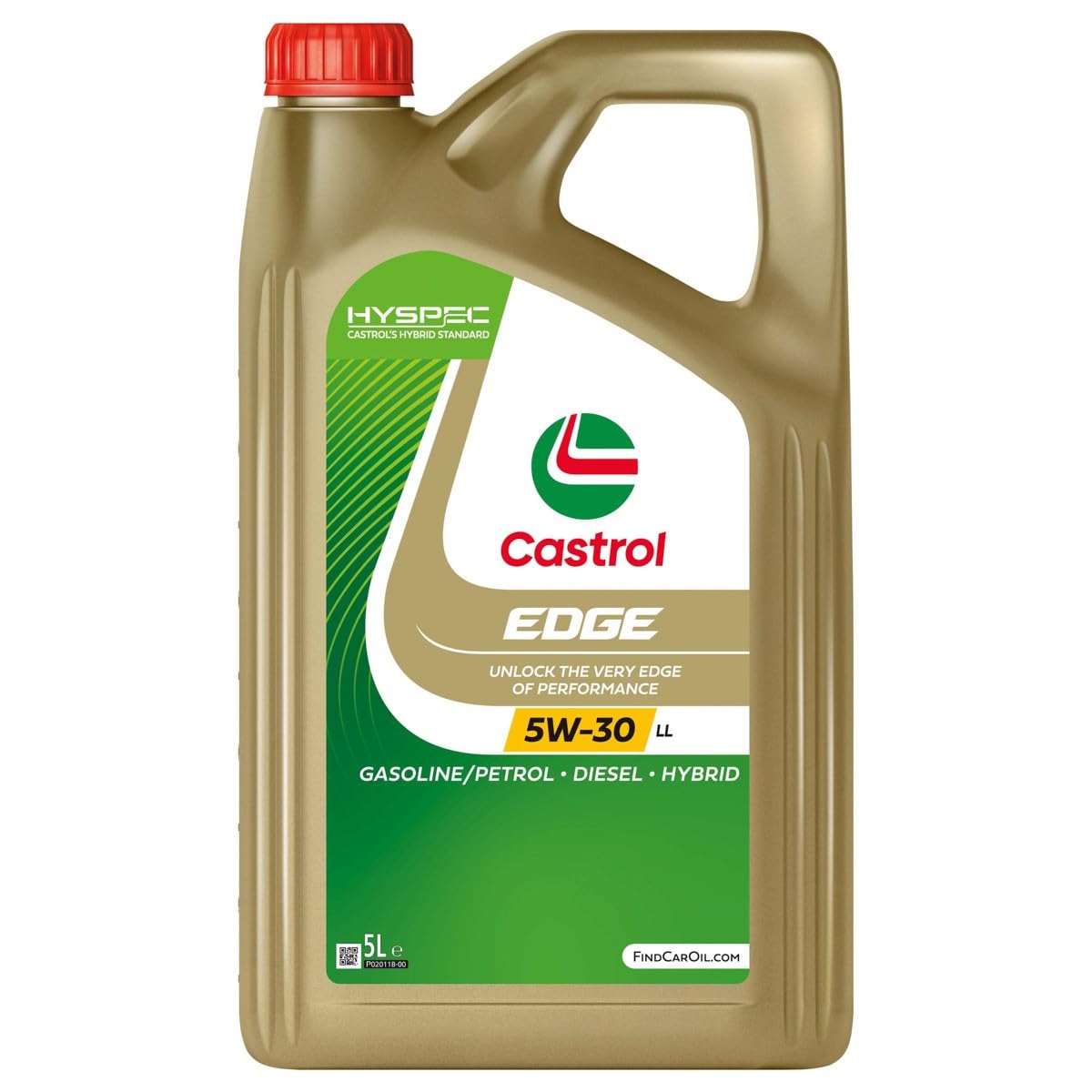 Castrol 1845033 15669D Motoröl Edge TI 5W-30 LL 5-Liter, Braun