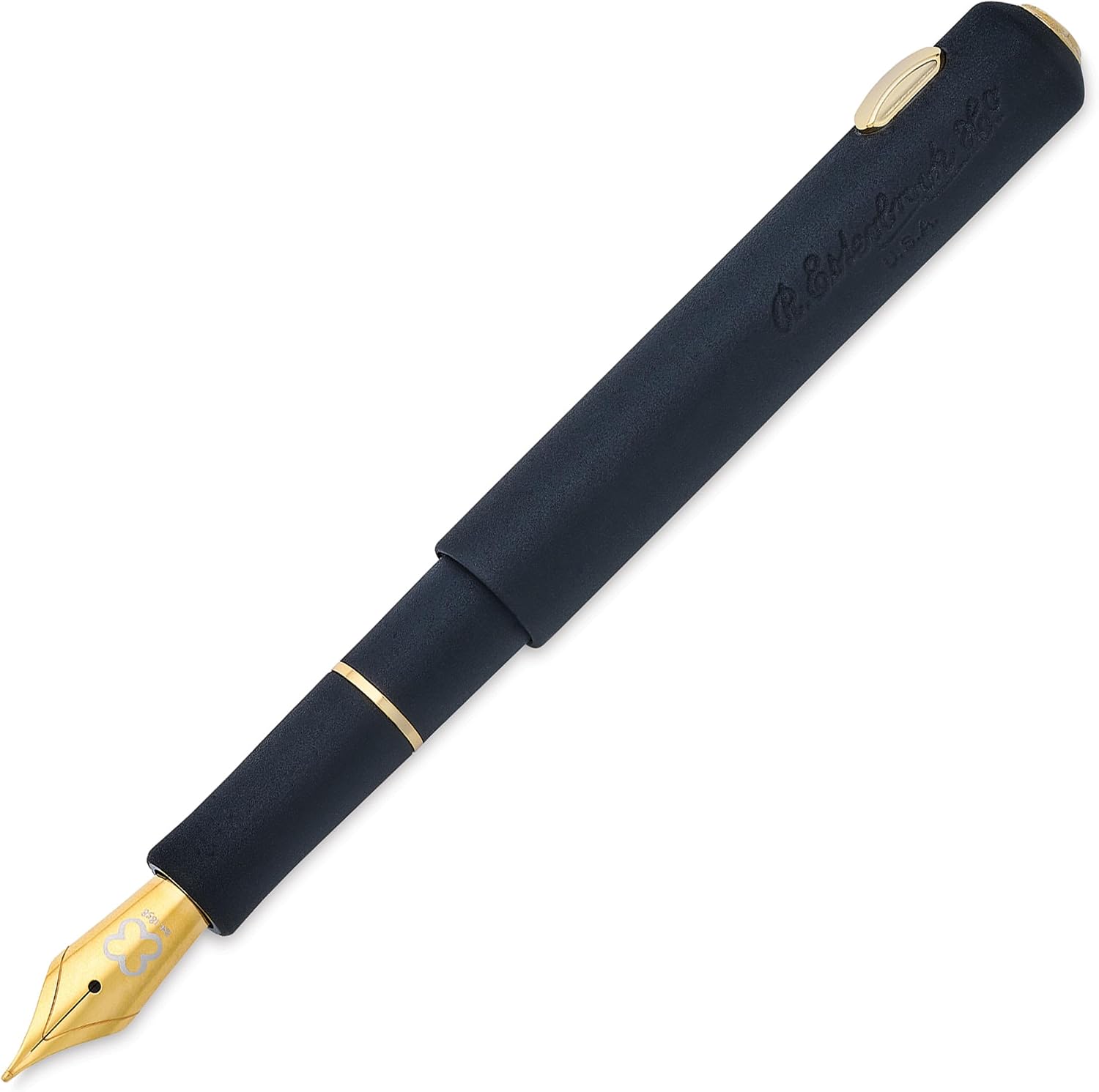 Esterbrook Niblet Fountain Pen - Black Raven - Gold Trim