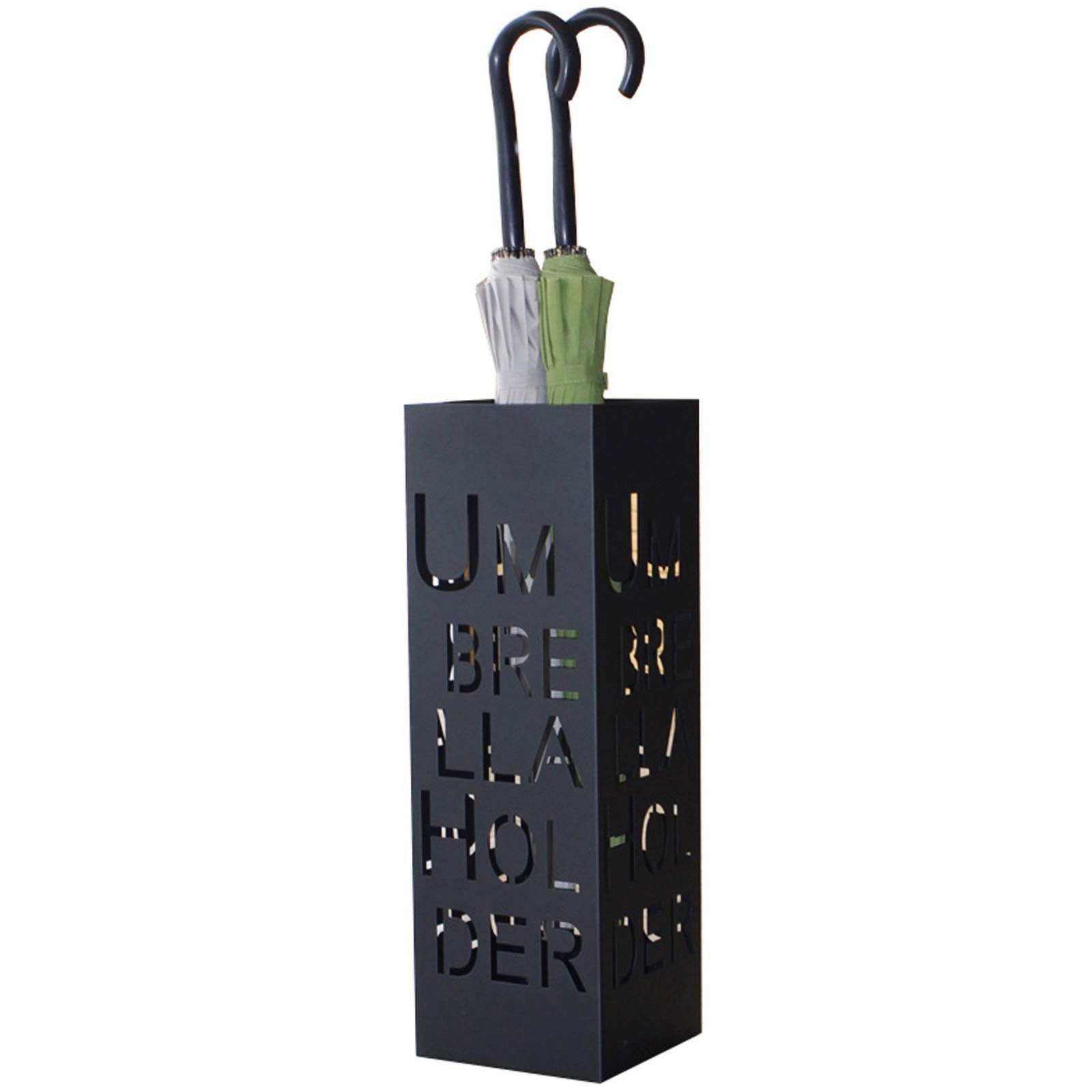 Porte-parapluie pour petit bureau et couloir de maison design creux en fer
