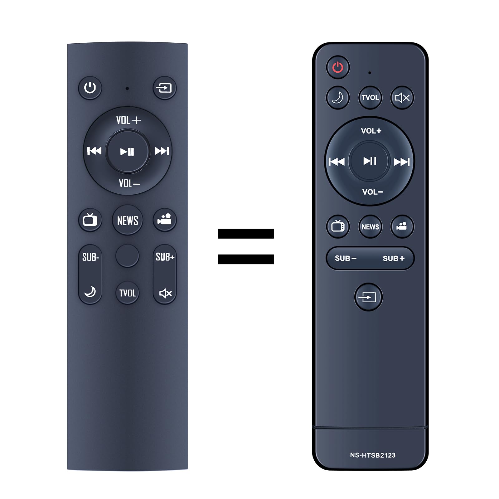 PZL Telecomando di ricambio compatibile con Insignia Soundbar a 2.1 canali con subwoofer wireless NS-HTSB2123