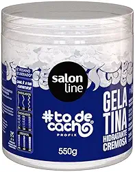 Salon Line, Gelatina Hidratante Cremosa, #TodeCacho, Vegano - Para Cabelos Cacheados, 550g