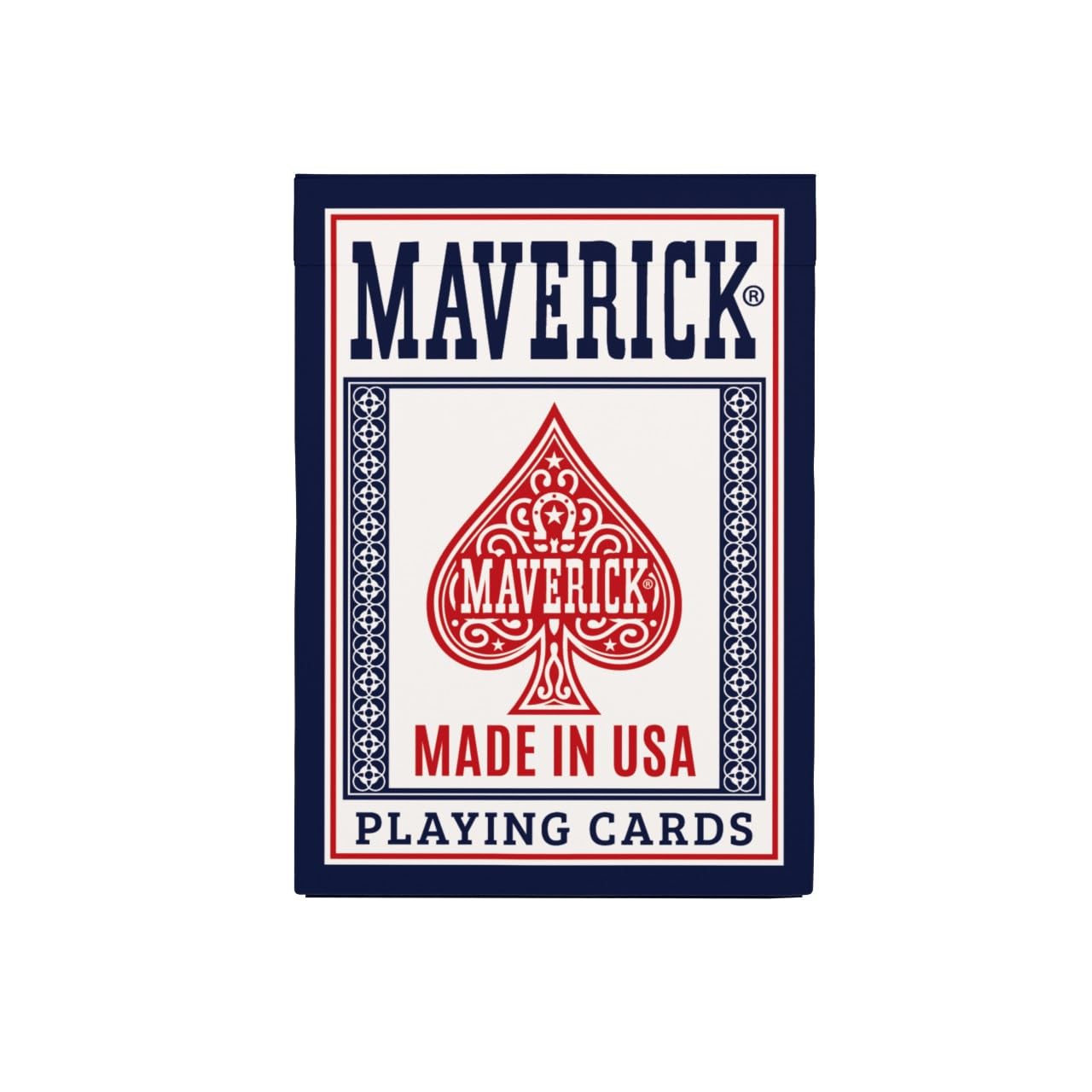 Maverick Playing Cards 12 Pack, Made in USA, New and Improved Quality, Standard Index, Red and Blue Decks, Bulk Playing Cards for Poker, Card Games, and Family Game Night