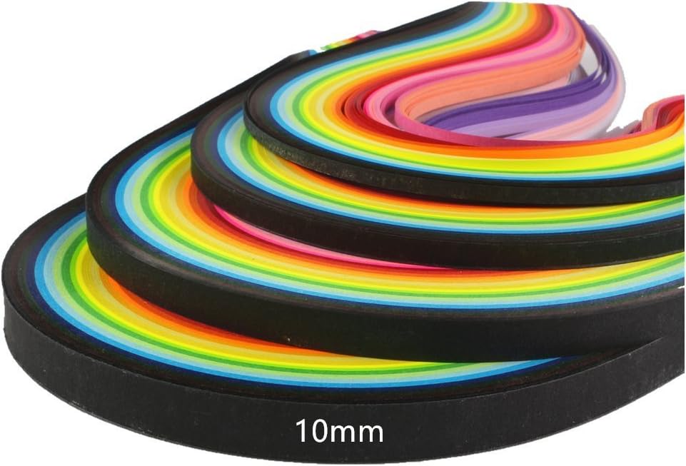 Quilling Paper Strips Set (26 Colors 1040strips 3/5/ 7/10 mm x 38cm