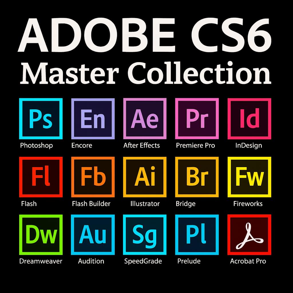 Adobe CS6 Master Collection WIN DE