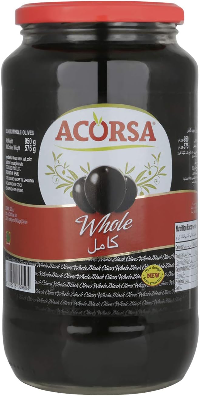 Black Whole Olives, 950 g