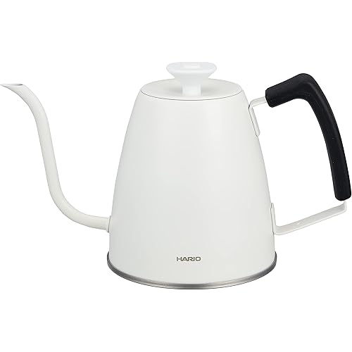 Hario "Smart G" Gooseneck Drip Kettle, 1400ml, White