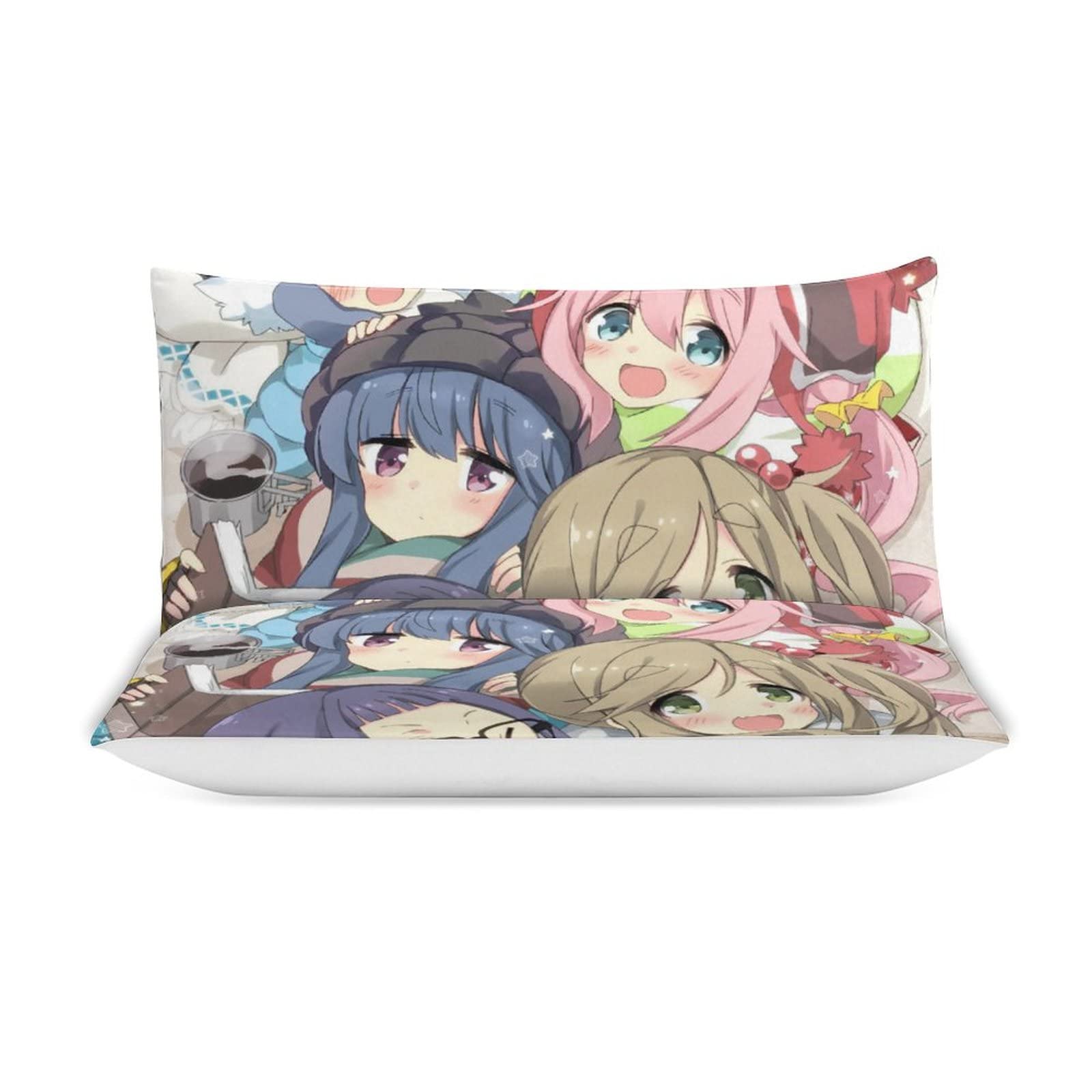 Amazon｜ゆるキャン△布団カバー 3点セット シングル 枕カバー ベッド