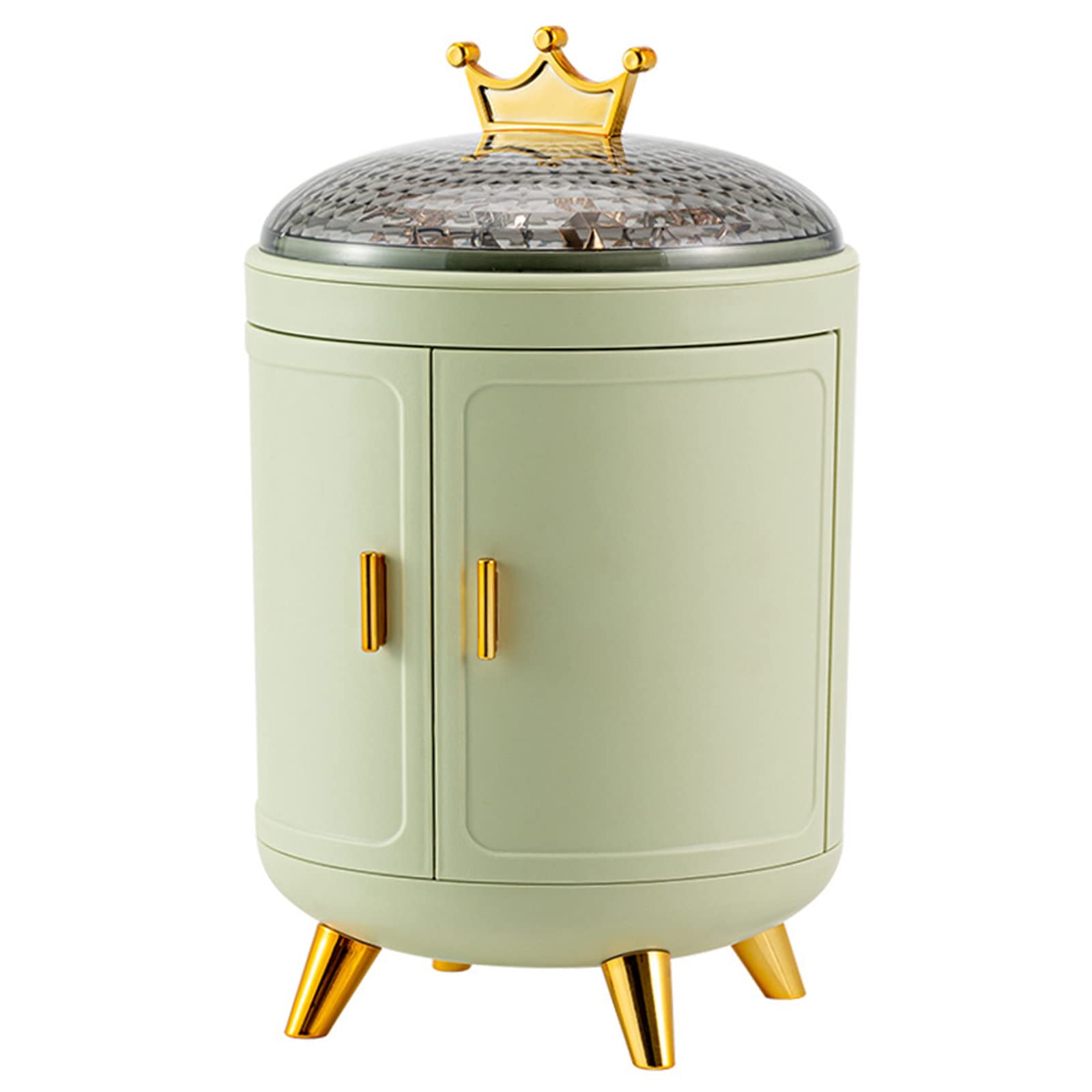 Carotoe Green Jewelry Organizer Easy Installation Lightweight Desk Top Utility Organizing Boxes Large Capacity Container Cosmetics Box Storage Boxes Decorative For Cosmetic Makeup Sundry Jewelry Waterproof