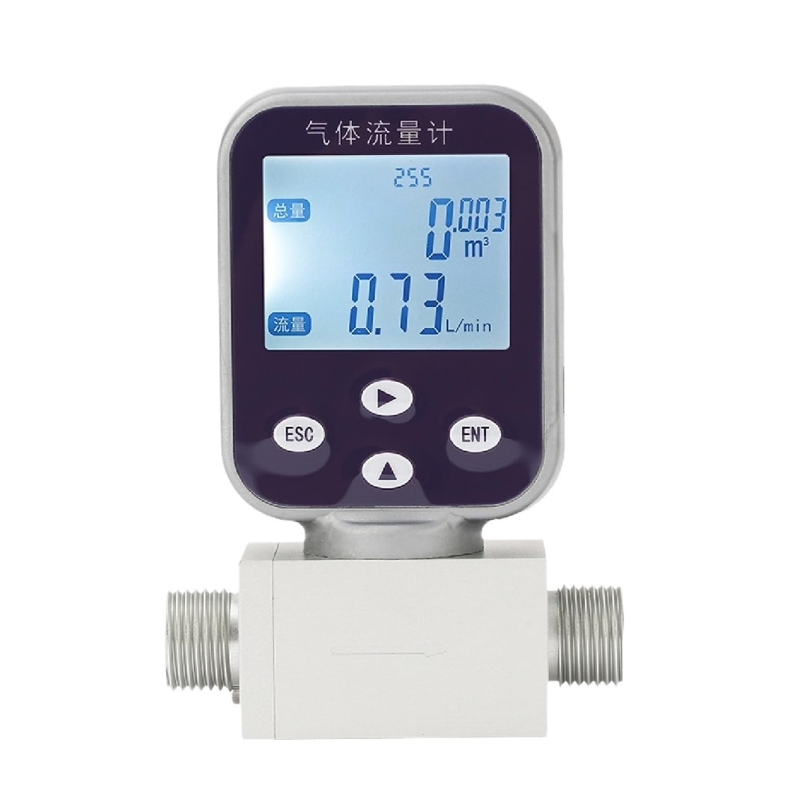 QfUxYYSLD MEMS Digital Thermal Gas Mass Flow Meter - Gas Flow Sensor(Argon-2-200L-min)
