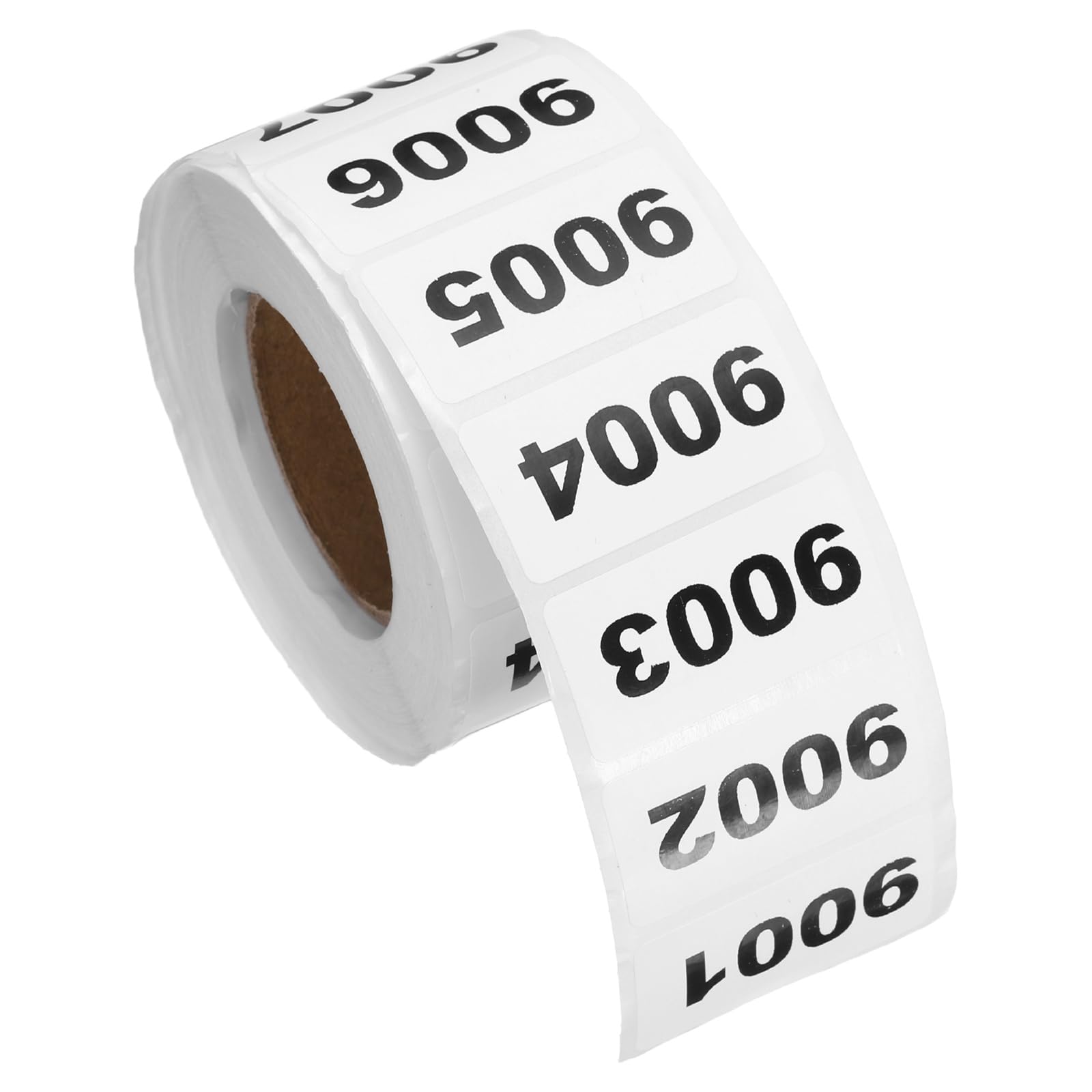 PATIKIL 2cm x 4cm Inventory Number Sticker, 1 Roll 9001 to 10000 Consecutive Number Labels Self-Adhesive Labels Tag 1000 Stickers for Office Warehouse Numbering Classification, Black
