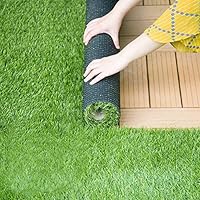 Amazon | 人工芝 1m×10m 芝丈20mm ピン22本つき 4色立体感 透水