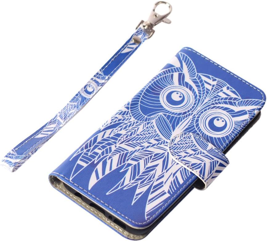 UrSpeedtekLive S7 Case, Galaxy S7 Wallet Case, Premium PU Leather Wristlet Flip Case Cover with Card Slots & Stand for Samsung Galaxy S7,Owl