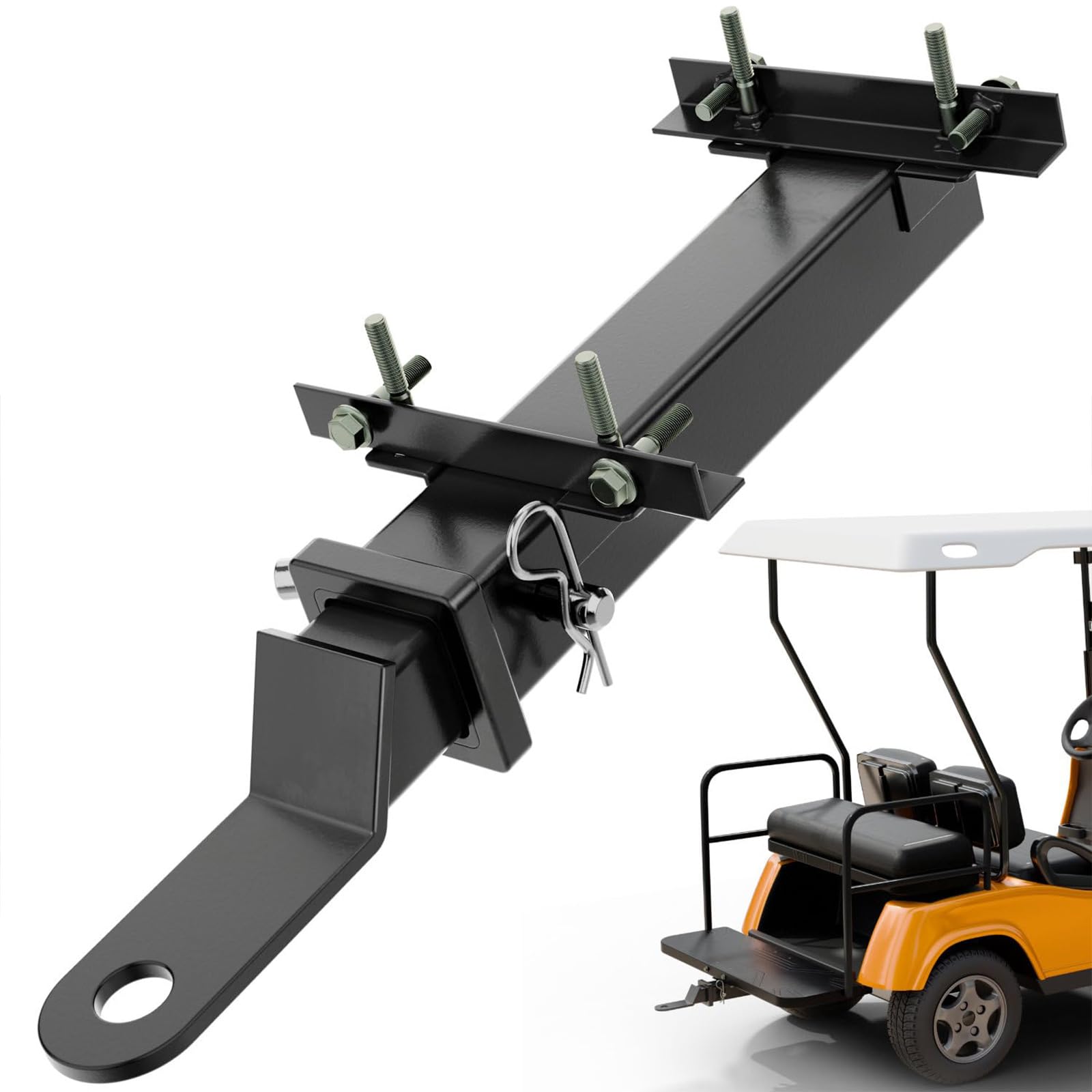 Attelages de chariot de golf robustes avec revêtement de protection pour une résistance à la rouille et une sécurité dans toutes les conditions météorologiques. Fixations pour chariot de golf