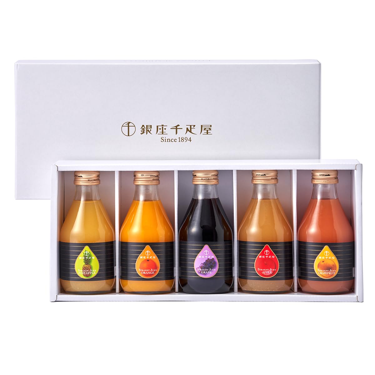 Amazon.co.jp: 銀座千疋屋 銀座ストレートジュース A 5種各180ml